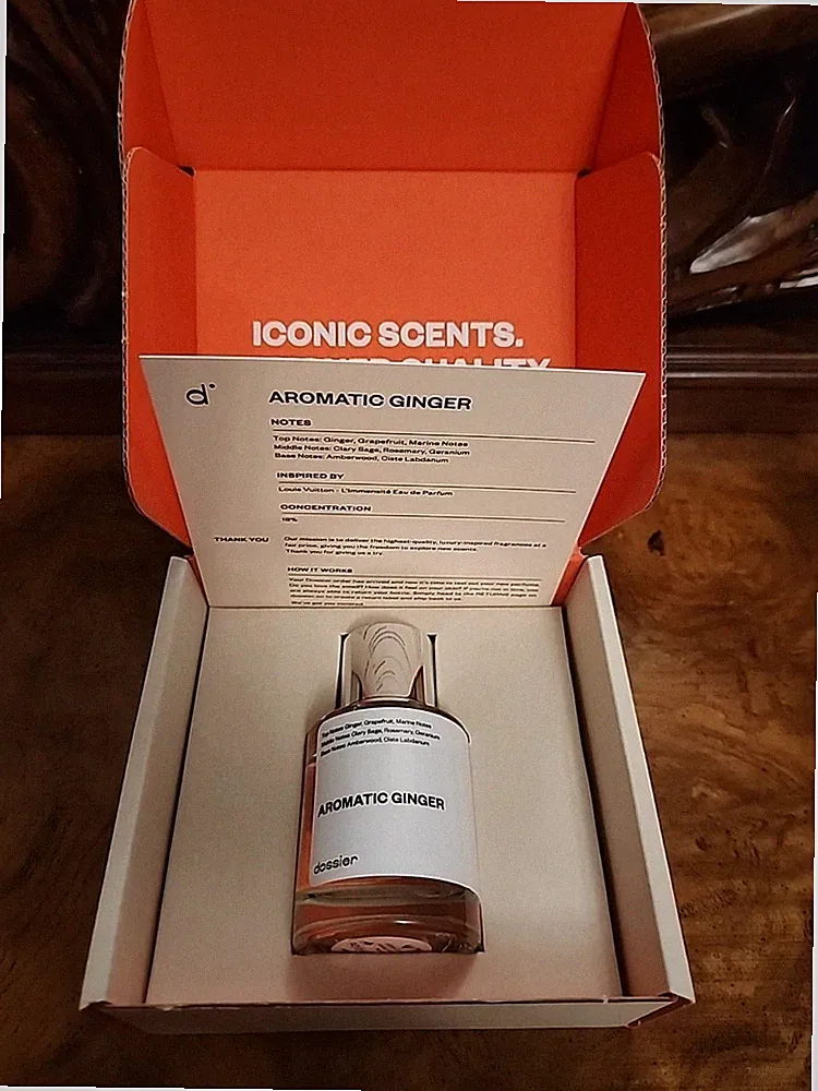 Aromatic Ginger perfume mens fragrance L'Immensite EDP Dossie