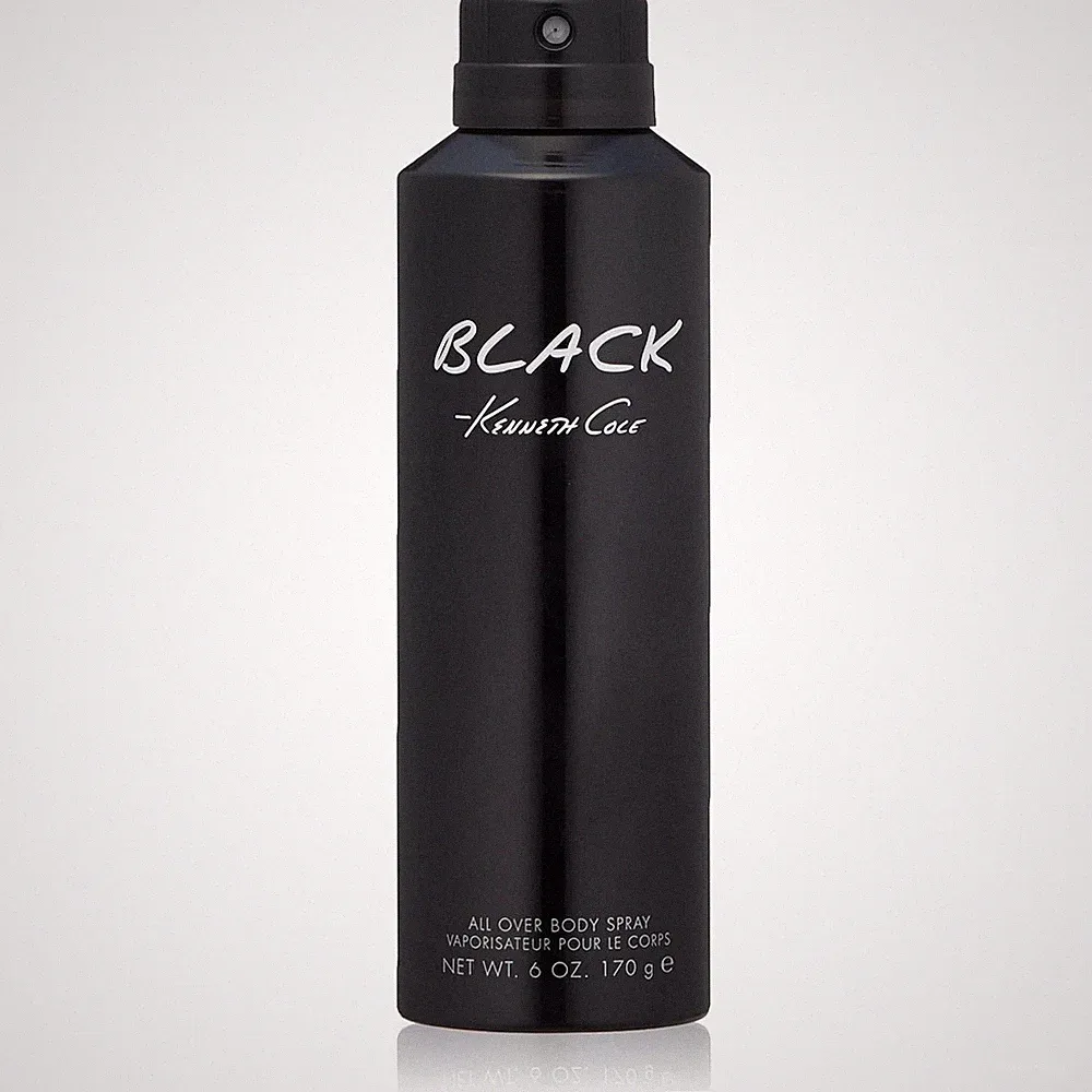 Body Spray Cologne 6.0 Fl Oz Kenneth Cole Black Aromatic Woody Fragrance Notes