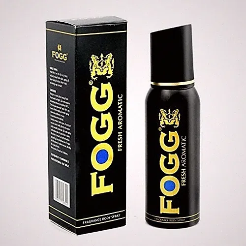 Fogg Fresh Aromatic Black Series For Men 120ml Long Lasting fragrance Body Spray