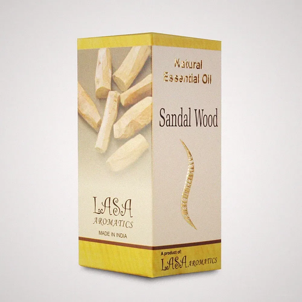 Lasa Aromatics Essential Sandal Wood Fragrance 100% Pure Natural Oil 10 ml