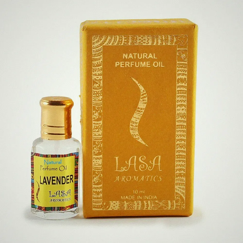 Lasa Aromatics Natural Perfume Oil Lavender Long Lasting Unisex Fragrance 10 ML