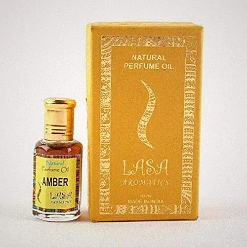 Lasa Aromatics Pure Natural Perfume Oil Amber Long Lasting Unisex Fragrance 10ML