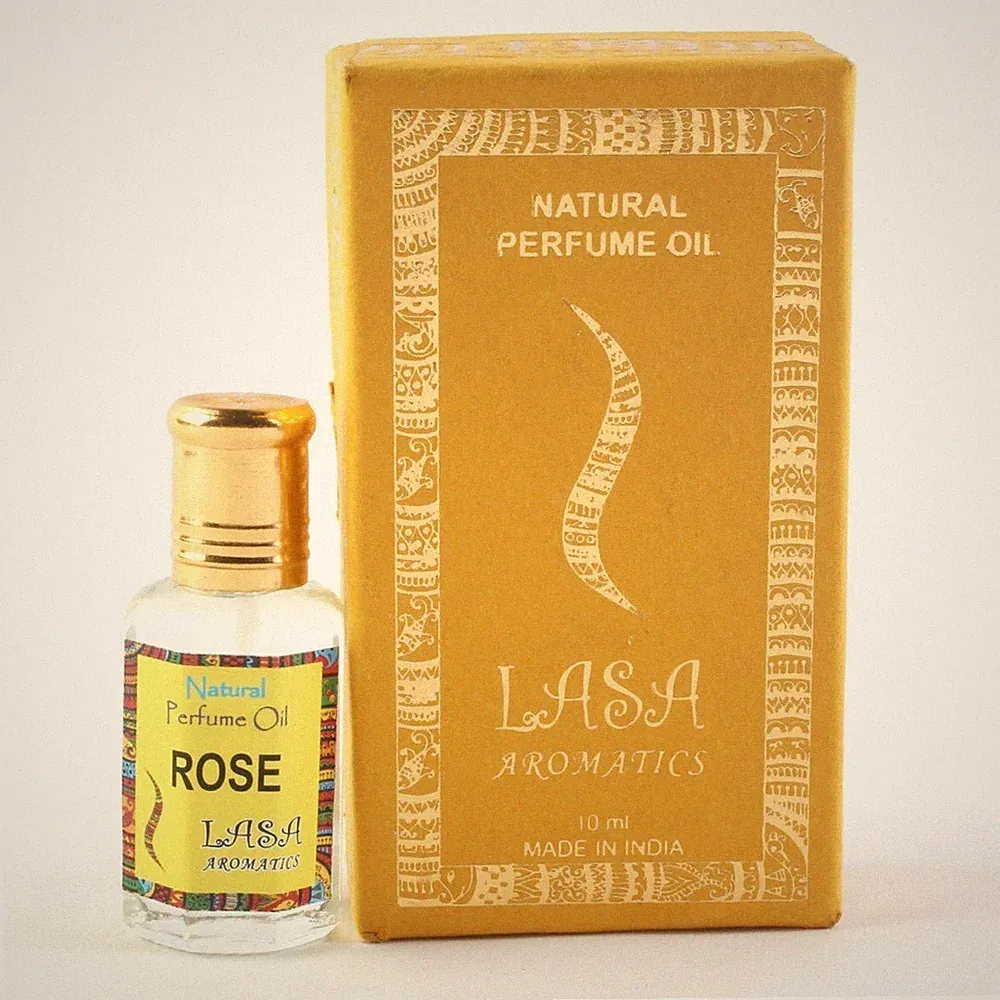 Lasa Aromatics Pure Natural Perfume Oil Rose Long Lasting Unisex Fragrance 10 ML