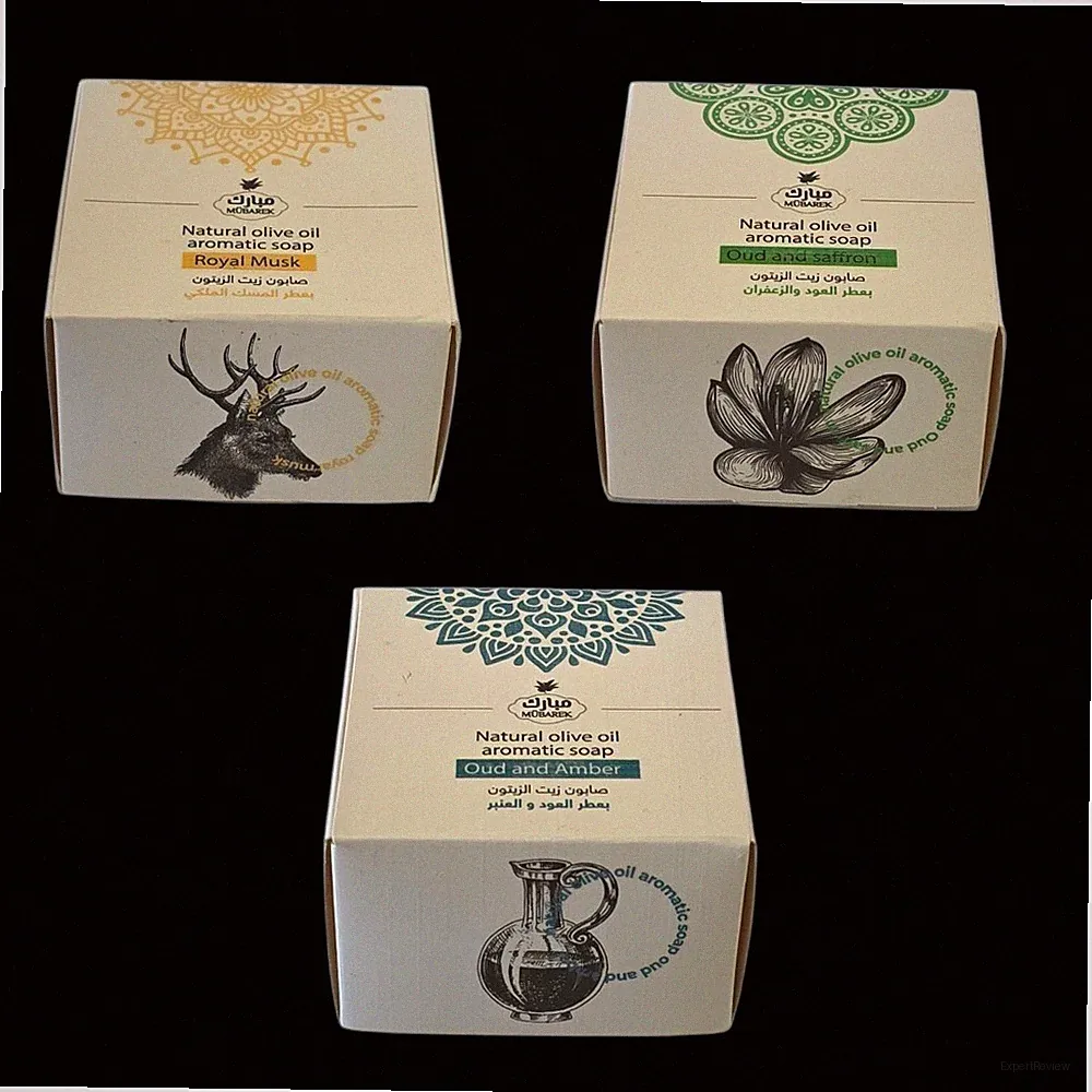 Natural Olive Oil Aromatic Soap 4.4 oz Unisex 3 flavor
